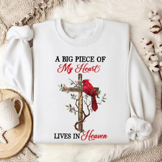 A Large Piece Of My Heart Living In Heaven Sweatshirt