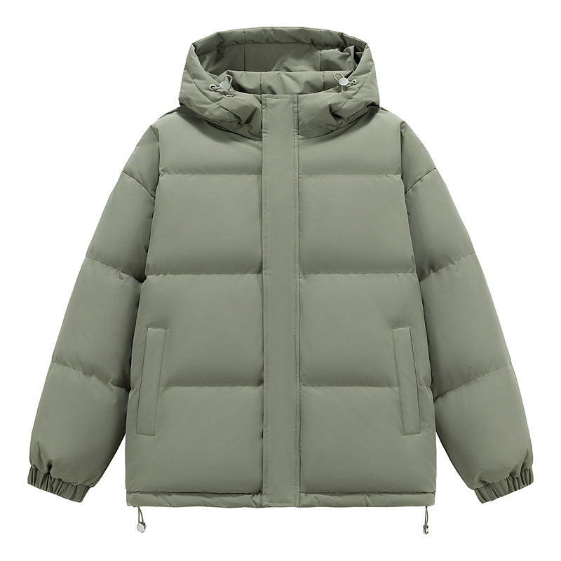 Down Cotton-padded Jacket Men's Loose And Warm Hooded Bread Coat