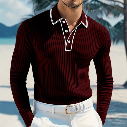 Men's POLO Long-sleeved Shirt
