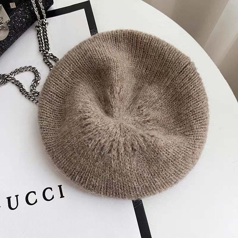 Sweet Beauty Face Little Wild Net Red Big Head Circumference Woolen Cap