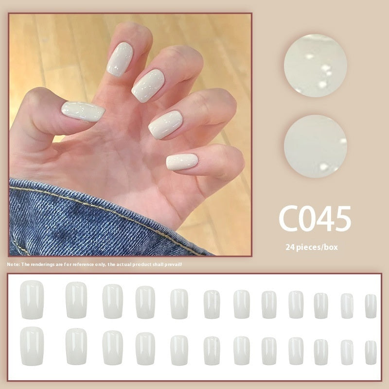 Pure Color Simple Nail Tips Advanced Sense