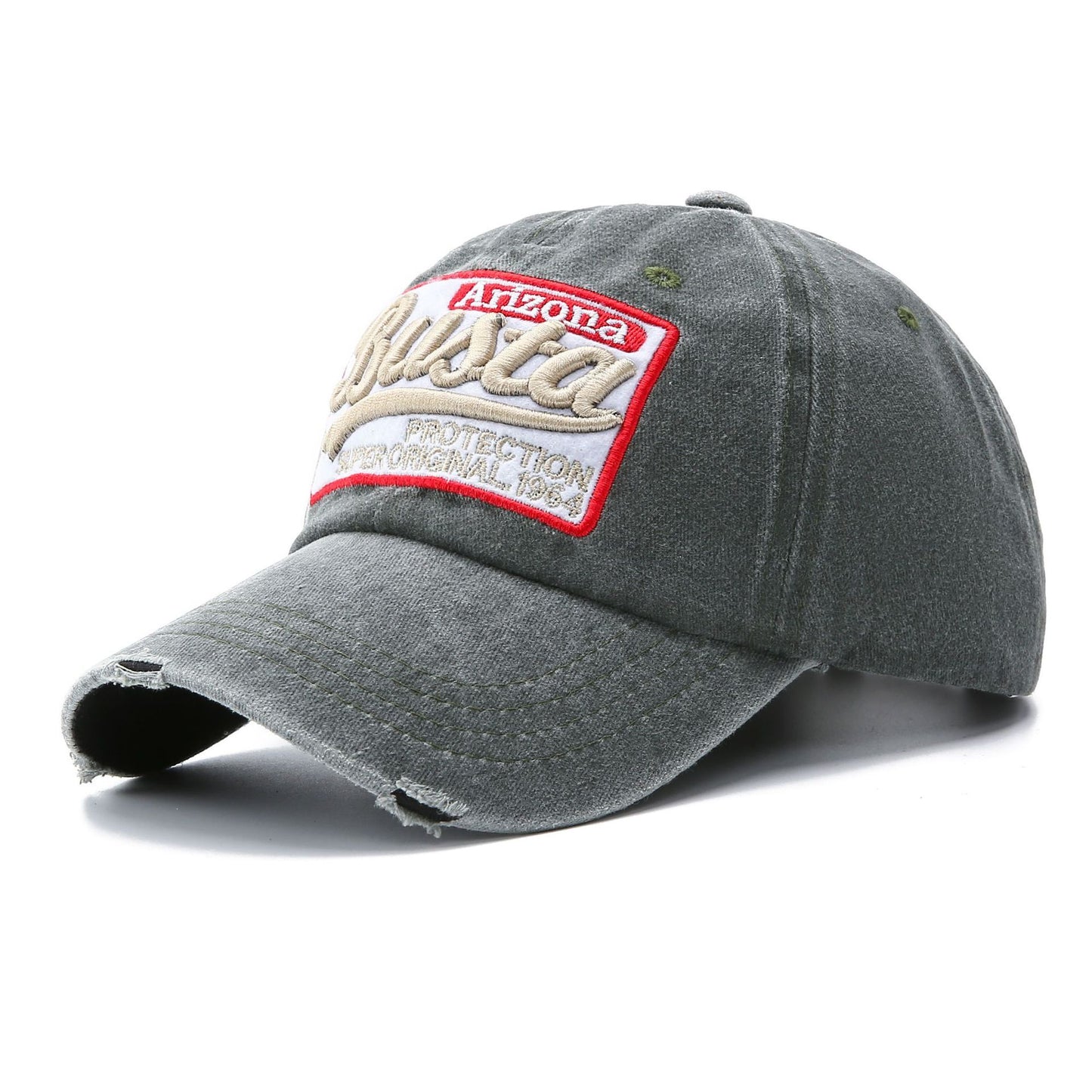 Washed Baseball Cap Patch Letters Hat