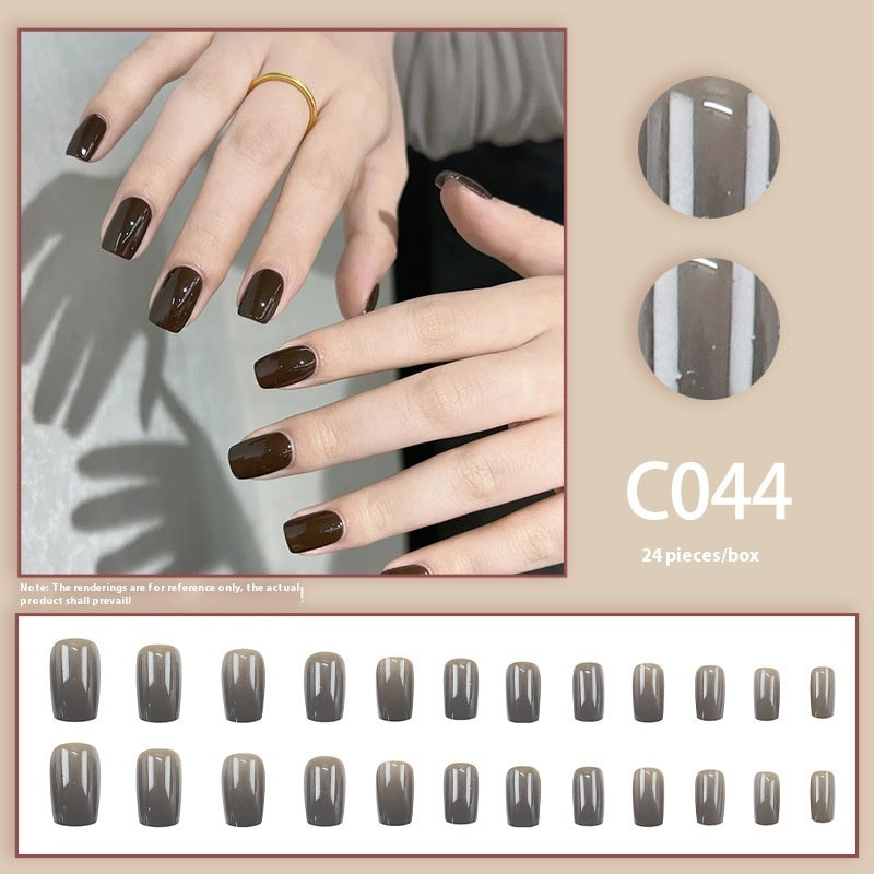 Pure Color Simple Nail Tips Advanced Sense