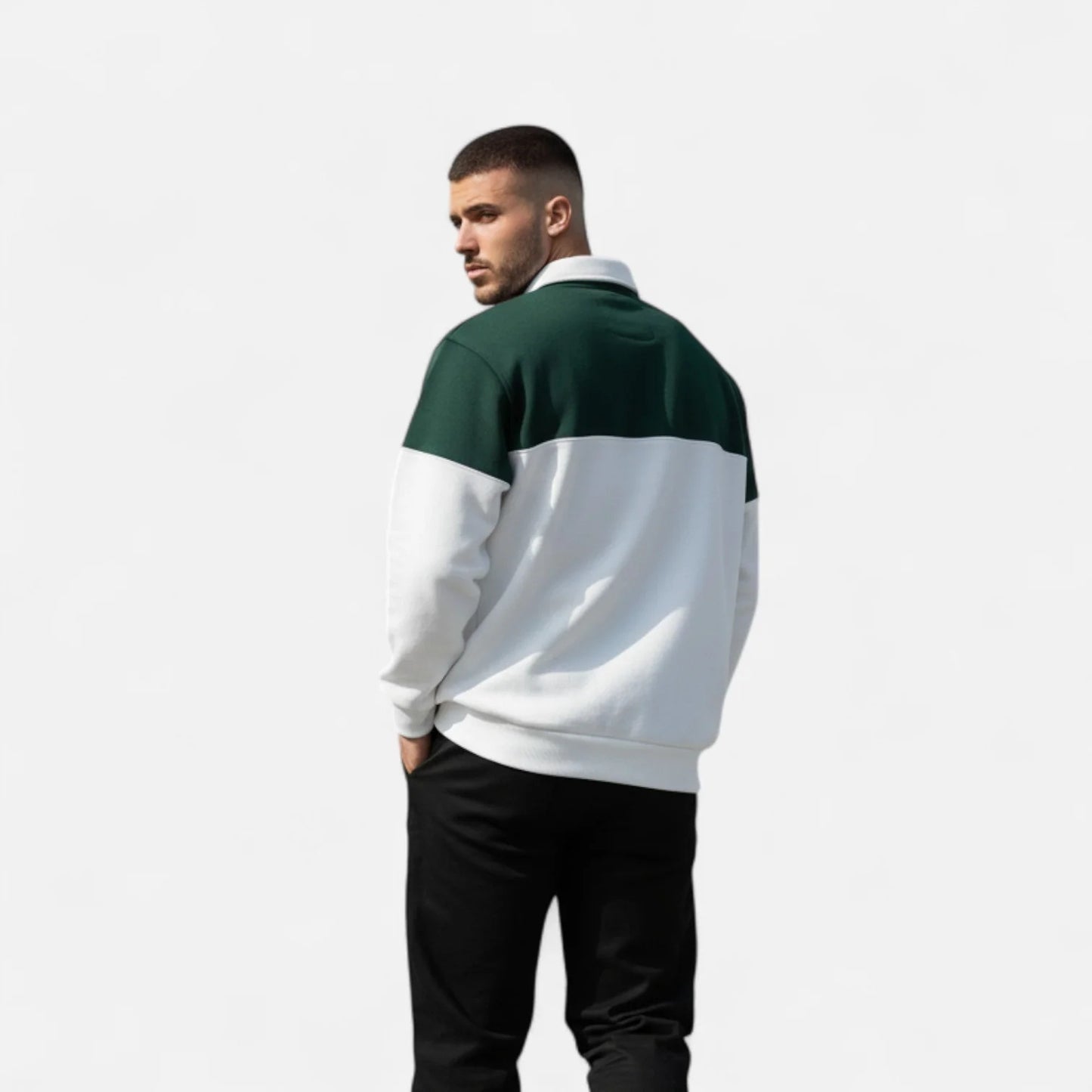 Autumn And Winter New 3D Digital Printing Stand Collar Sweater