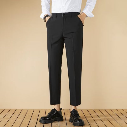 Business Gentleman Straight Casual Cropped Pants Fall