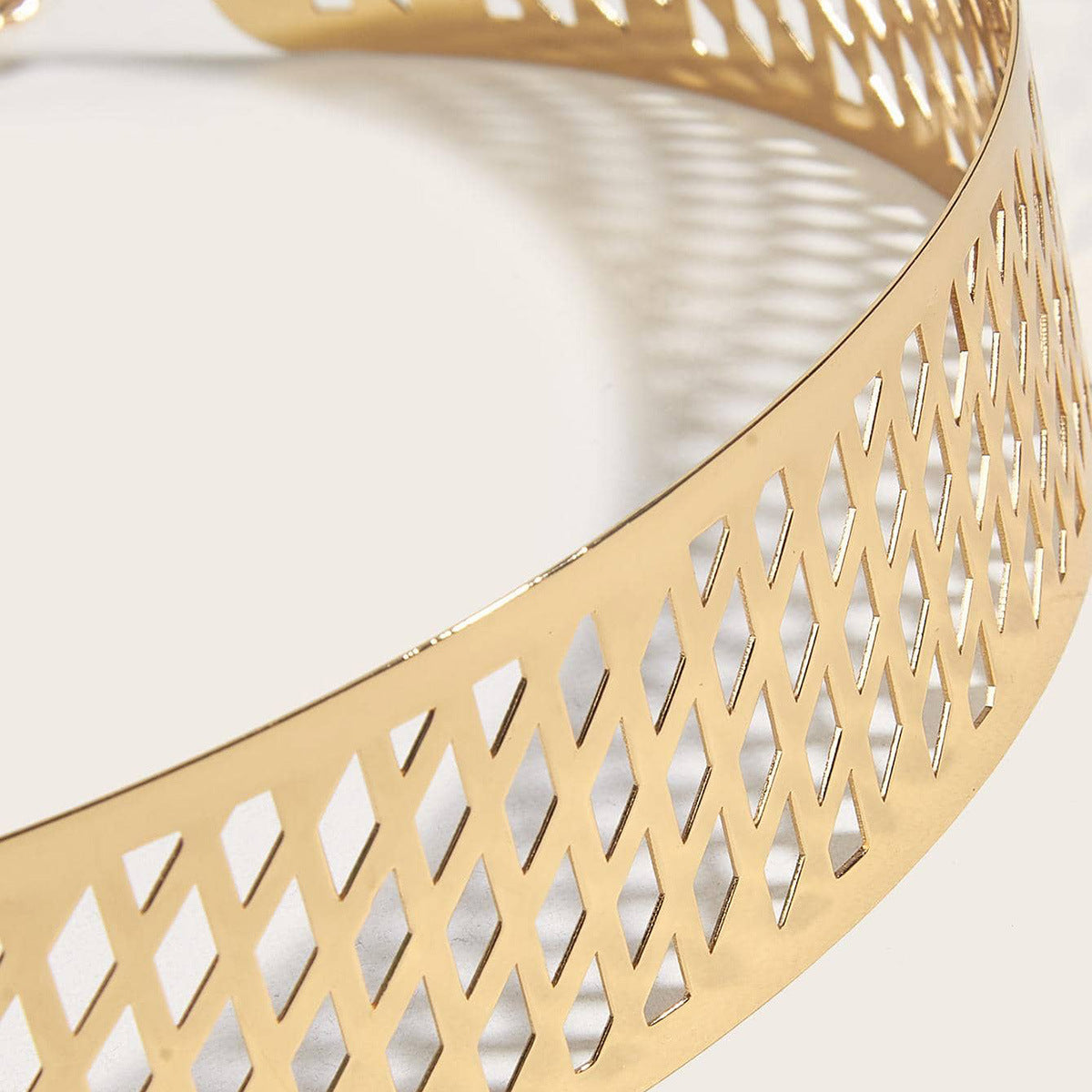 Iron Waist Seal Golden Lantern Head Punching Net Flower Iron Waist Ring