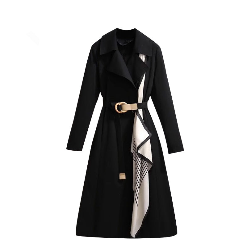 Large British Style Suit Collar Windbreaker