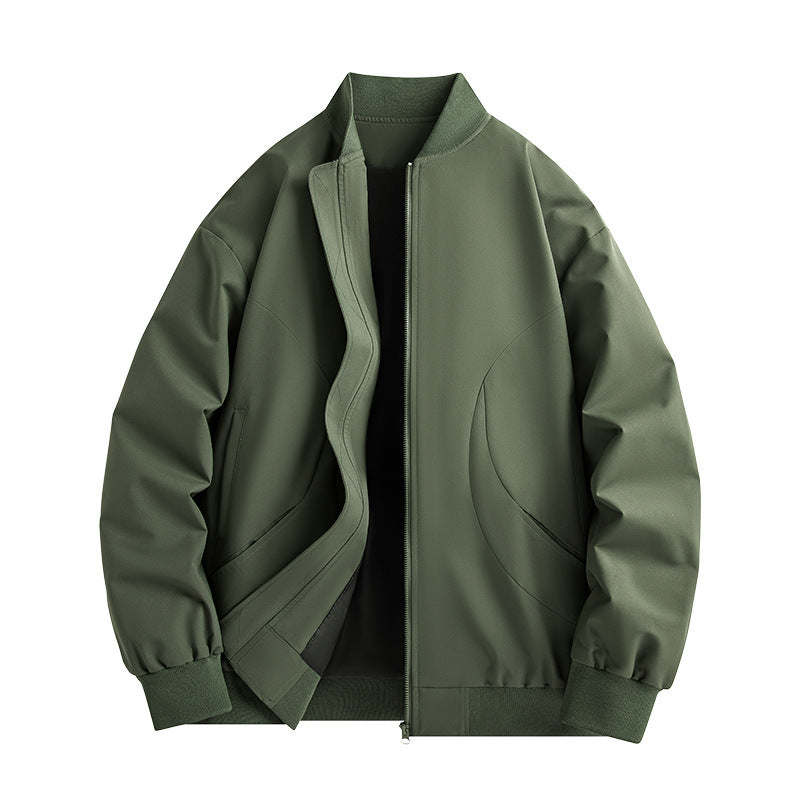 Casual Plus Size Loose Cardigan Baseball Uniform Jacket