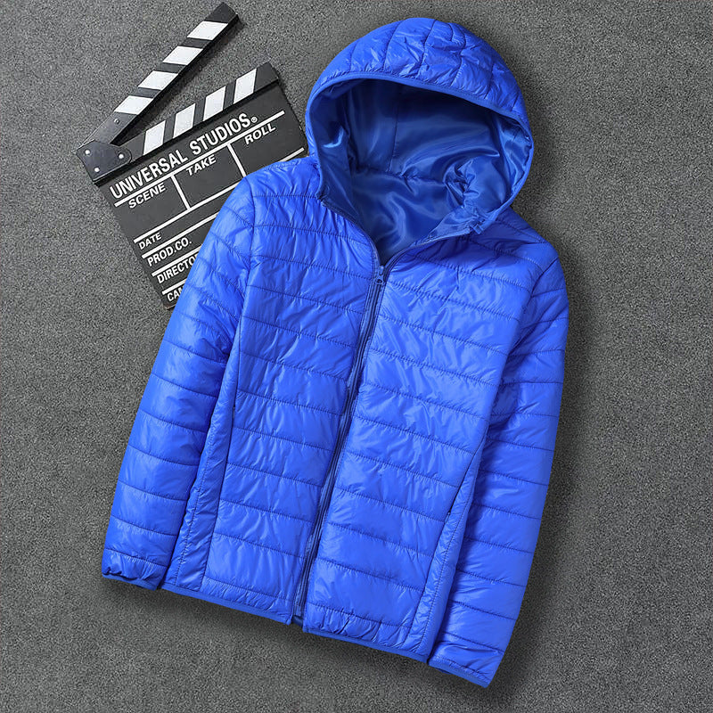 Men's Short All-match Hooded Super Thin Lightweight Down Jacket