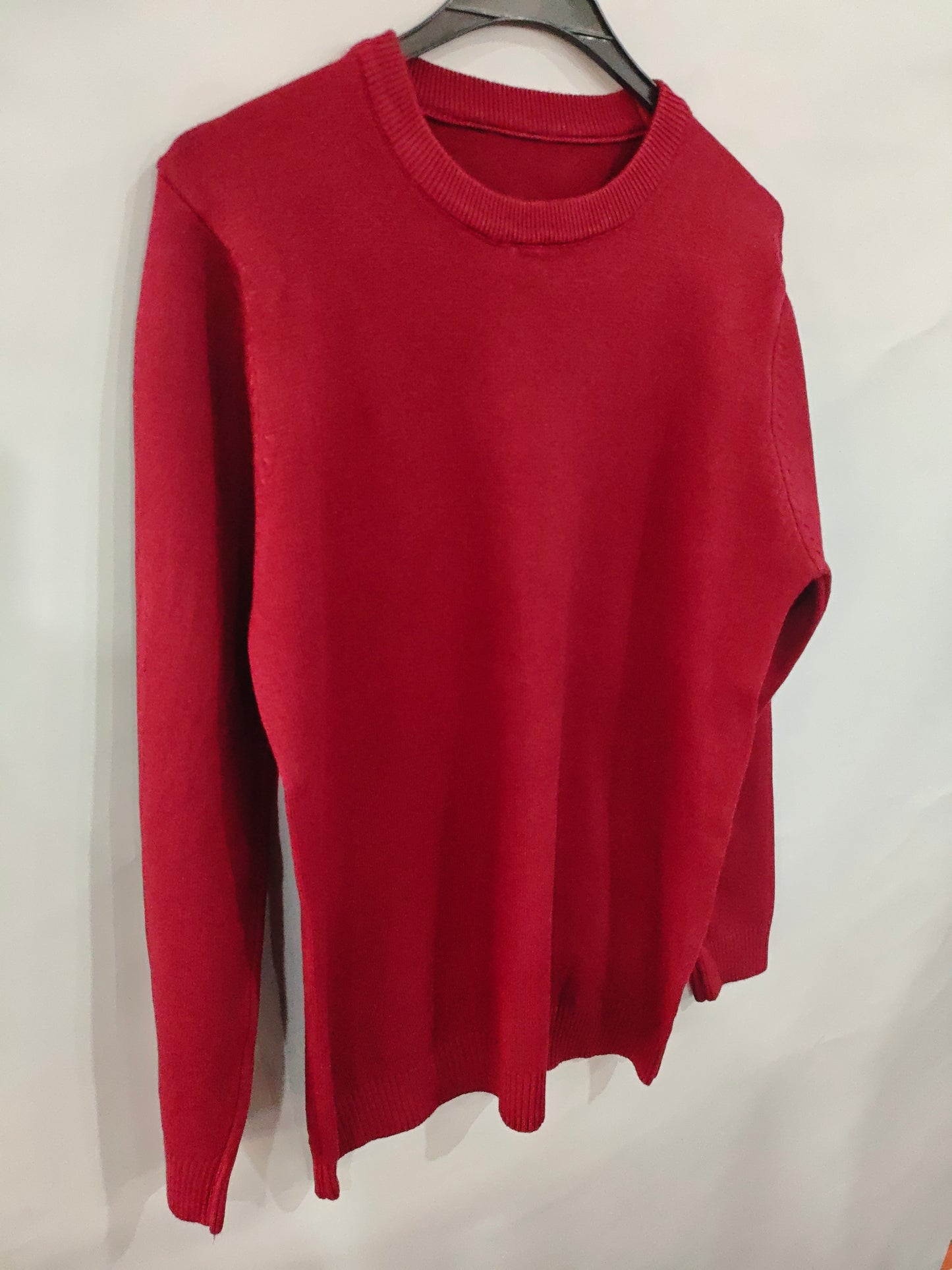 Round Neck Sweater Loose Oversized Knit Sweater